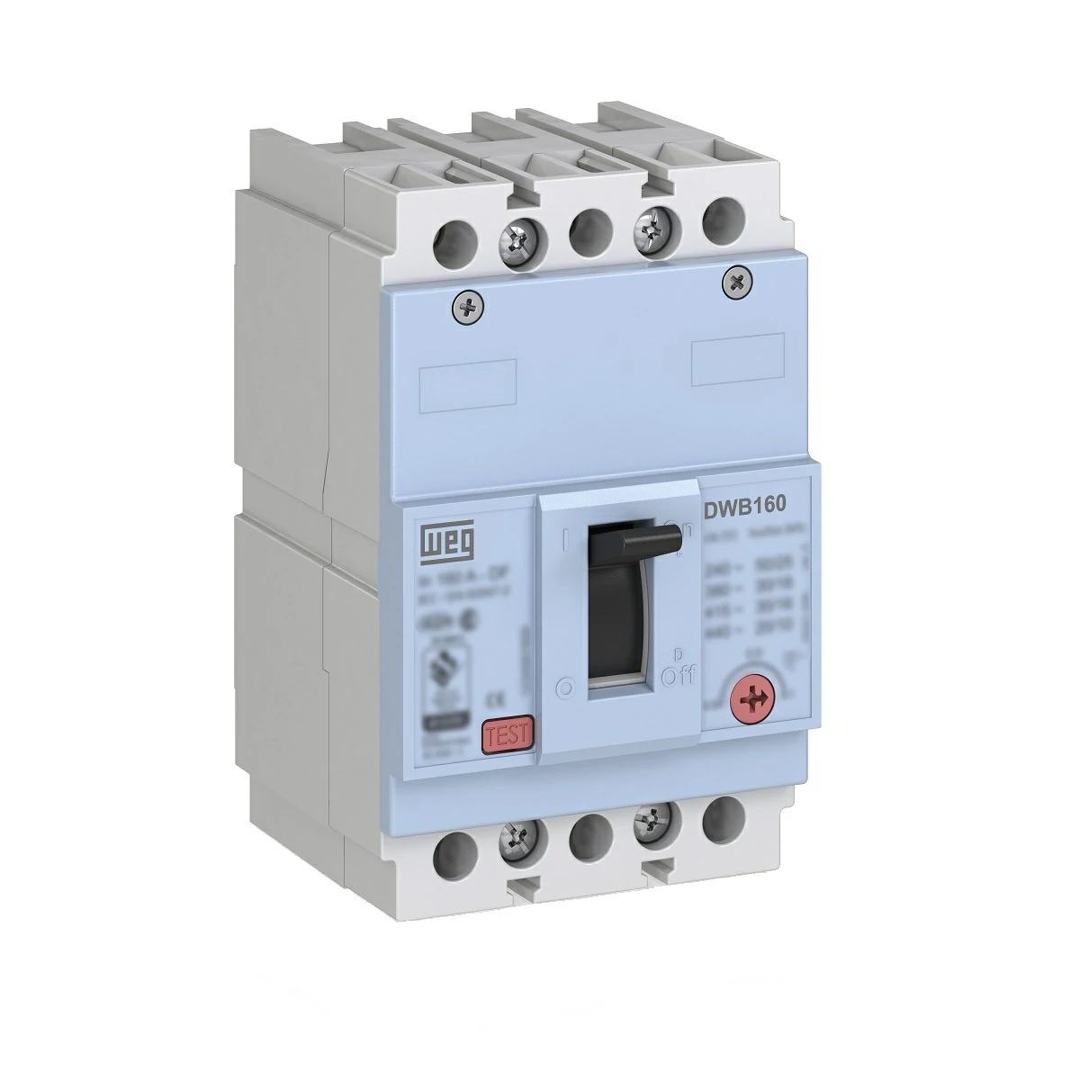 Tripolar Capacidad de Ruptura N - Térmico Reg: 125-160A - Icu 36kA (380Vca)