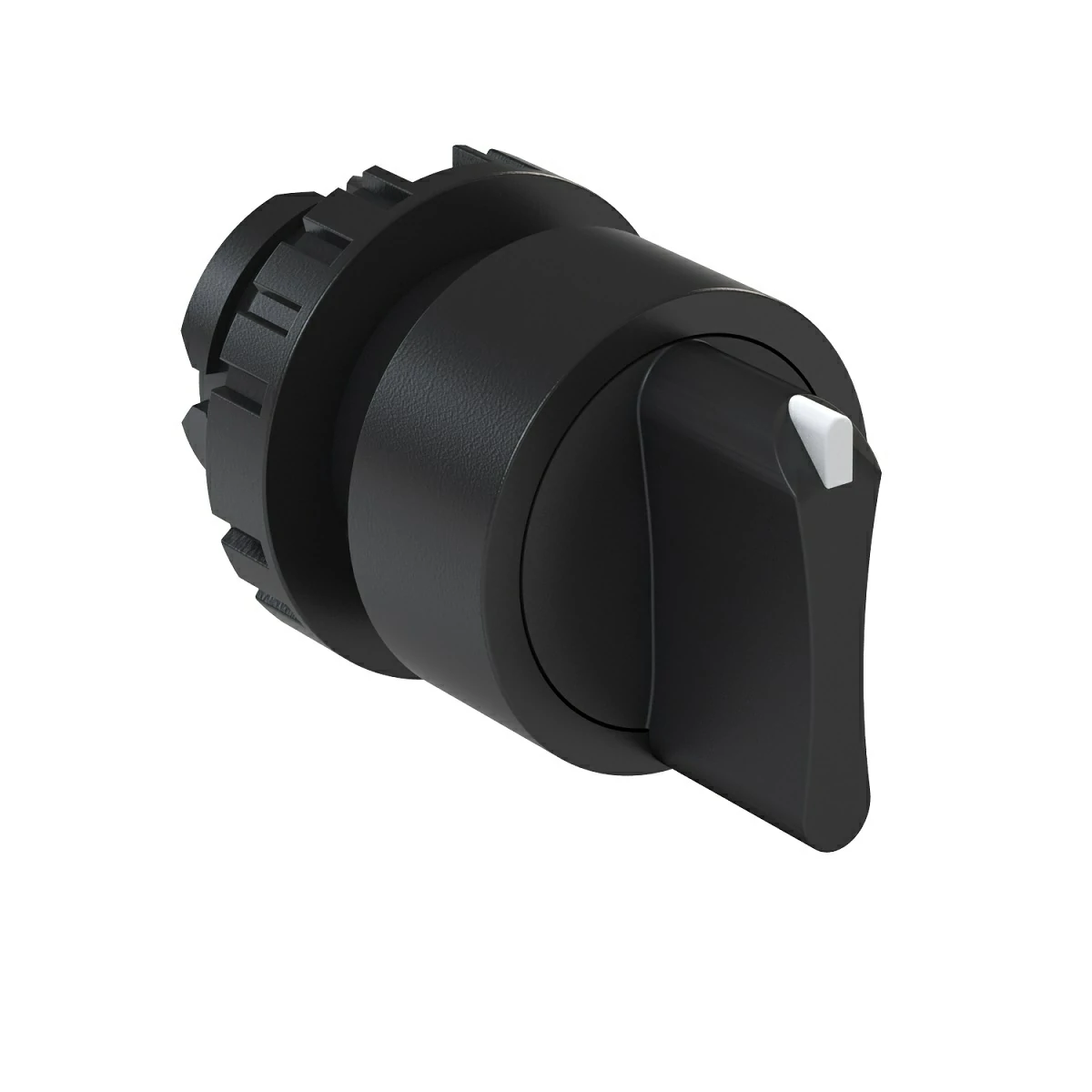 Selector (Negro) - IP66 - Perilla corta - 2 c/retorno (45°)