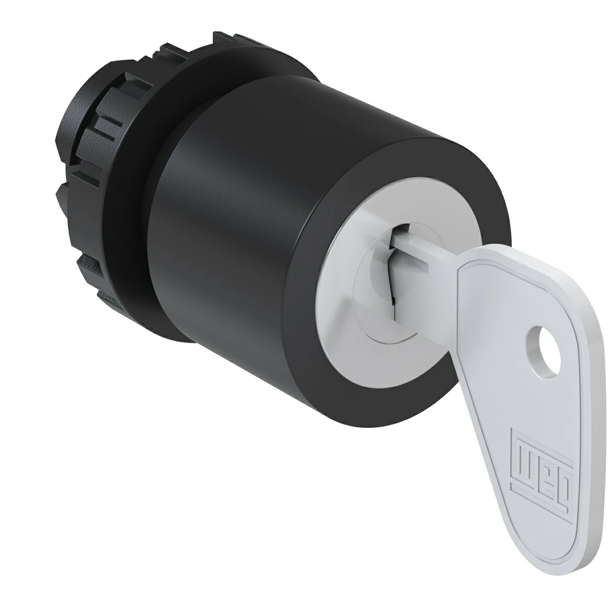 Selector (Negro) - IP66 - Con llave - 2 fijas (45°)